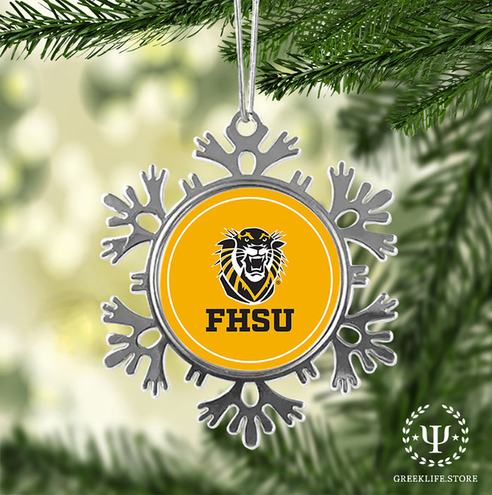 Fort Hays State University Christmas Ornament - Snowflake Metal