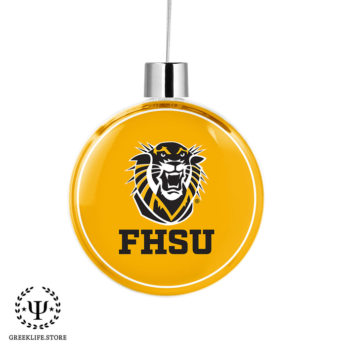 Fort Hays State University Christmas Ornament Flat Round