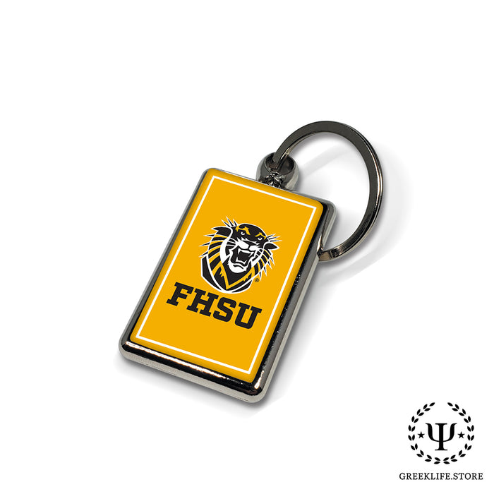 Fort Hays State University Keychain Rectangular