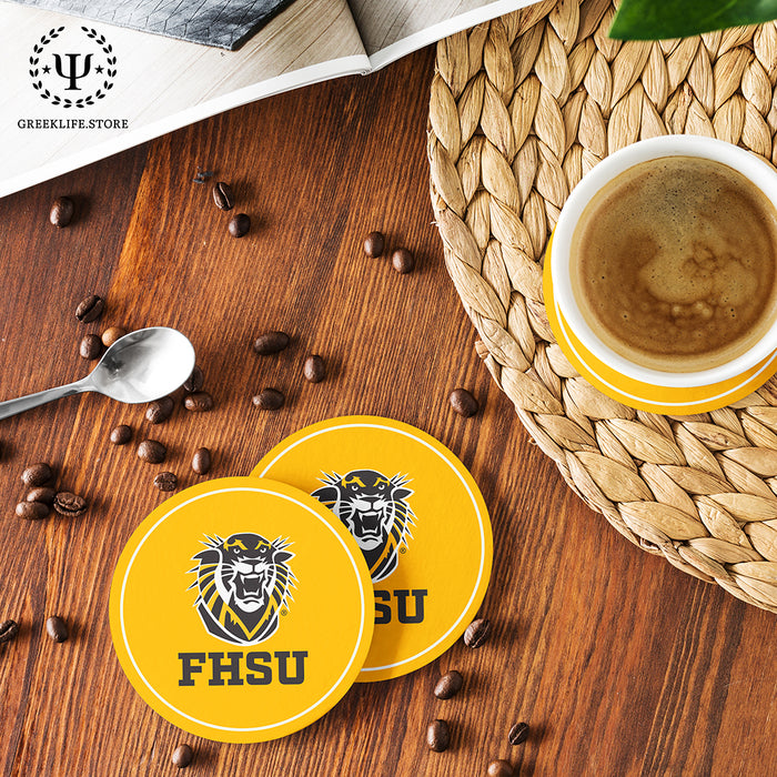 Fort Hays State University Beverage coaster round (Set of 4)