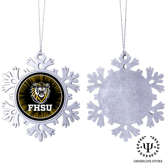 Fort Hays State University Christmas Ornament - Snowflake Metal