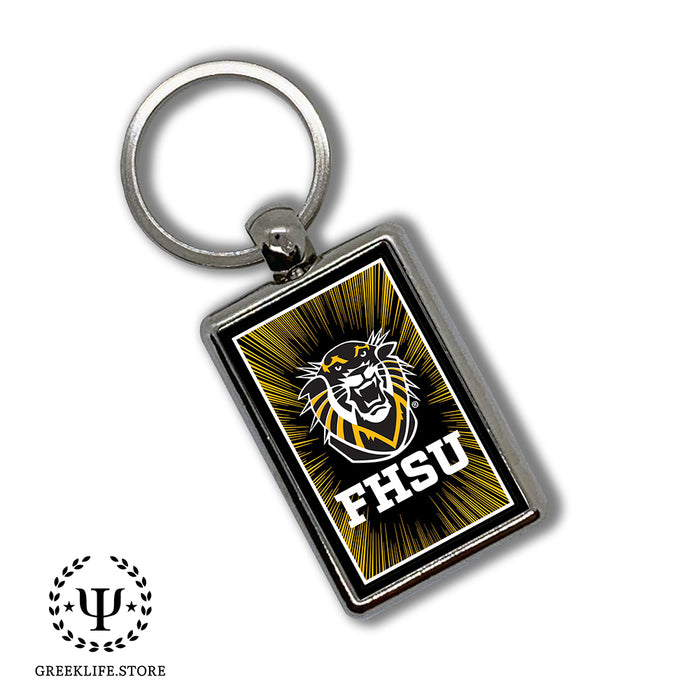 Fort Hays State University Keychain Rectangular