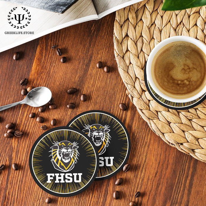 Fort Hays State University Beverage coaster round (Set of 4)