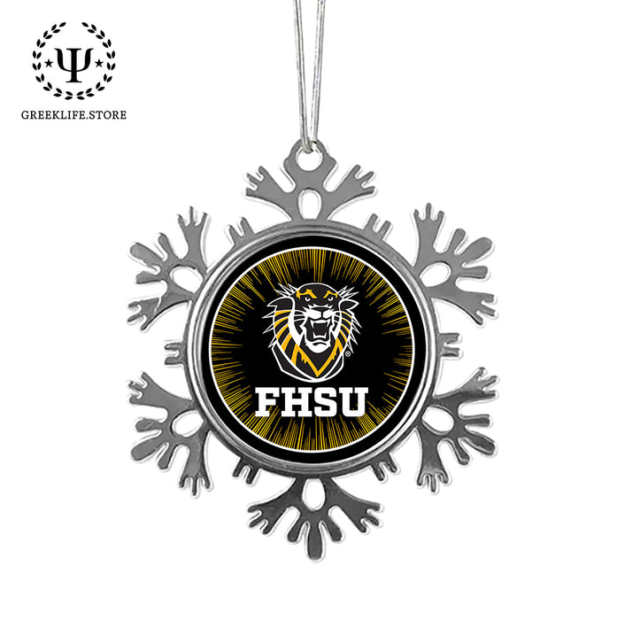 Fort Hays State University Christmas Ornament - Snowflake Metal