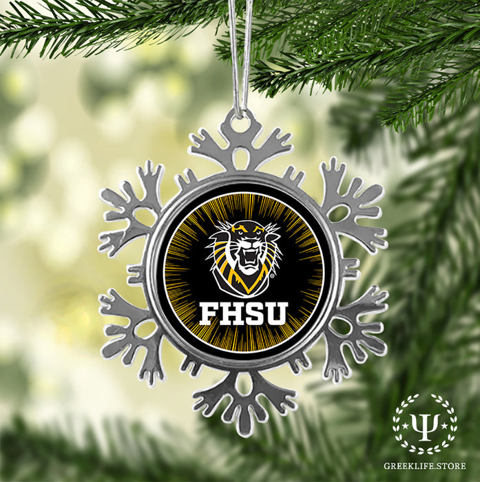 Fort Hays State University Christmas Ornament - Snowflake Metal