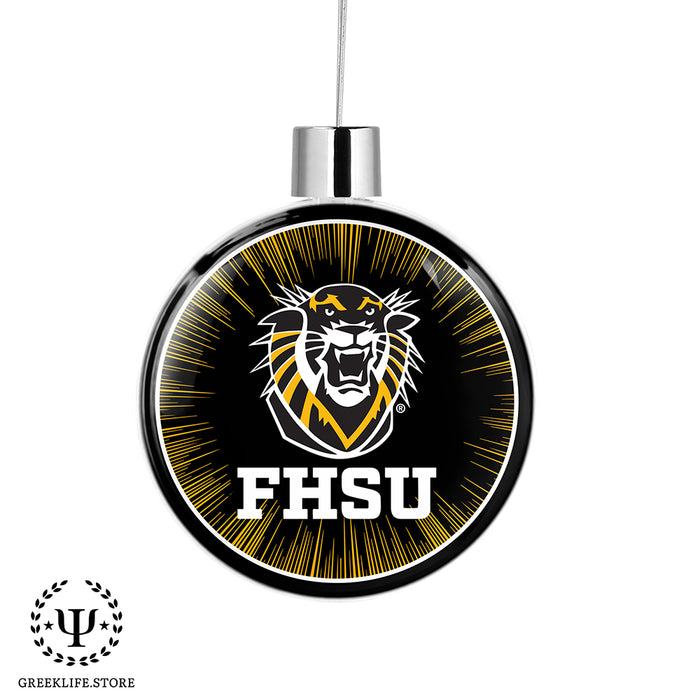 Fort Hays State University Christmas Ornament Flat Round