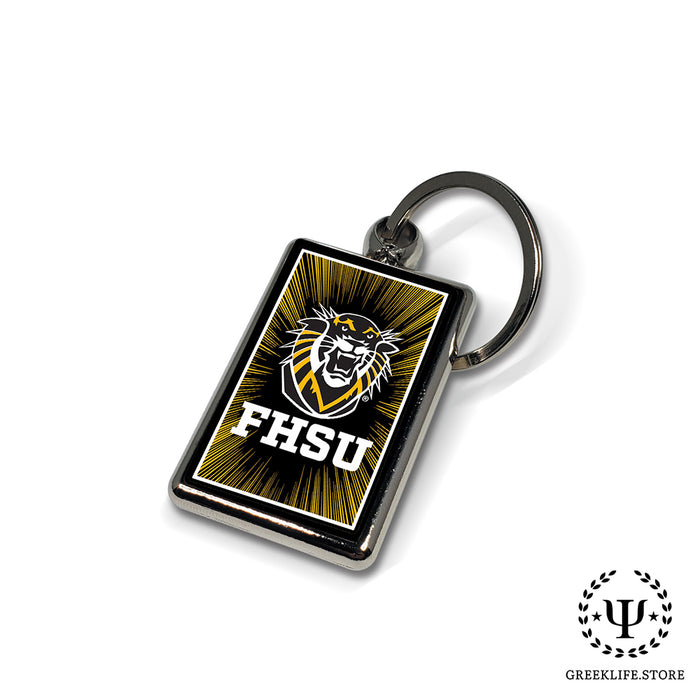 Fort Hays State University Keychain Rectangular