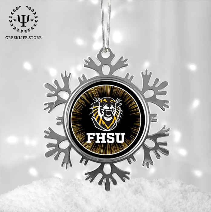 Fort Hays State University Christmas Ornament - Snowflake Metal