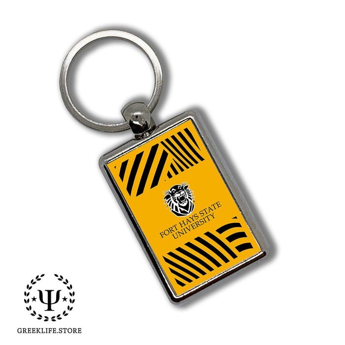Fort Hays State University Keychain Rectangular