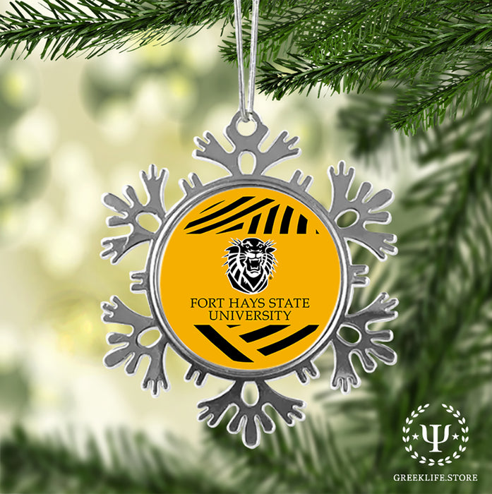Fort Hays State University Christmas Ornament - Snowflake Metal