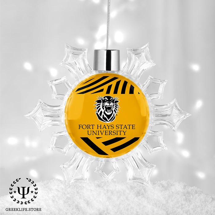 Fort Hays State University Christmas Ornament - Snowflake