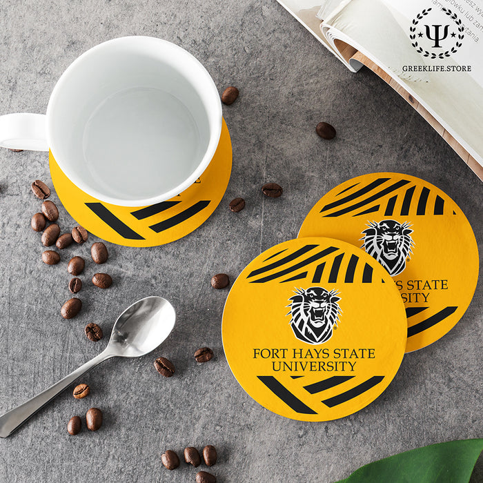Fort Hays State University Beverage coaster round (Set of 4)