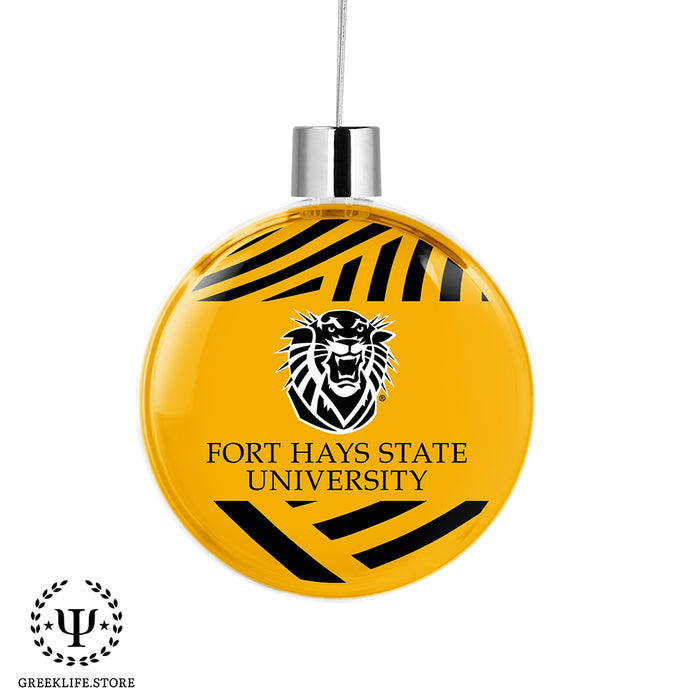 Fort Hays State University Christmas Ornament Flat Round