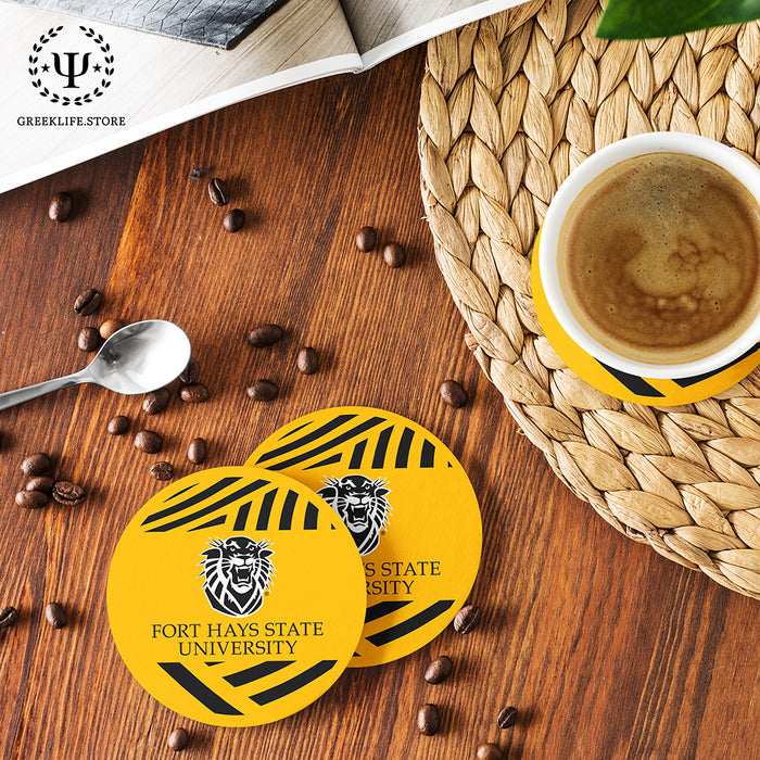 Fort Hays State University Beverage coaster round (Set of 4)