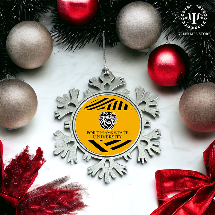 Fort Hays State University Christmas Ornament - Snowflake Metal