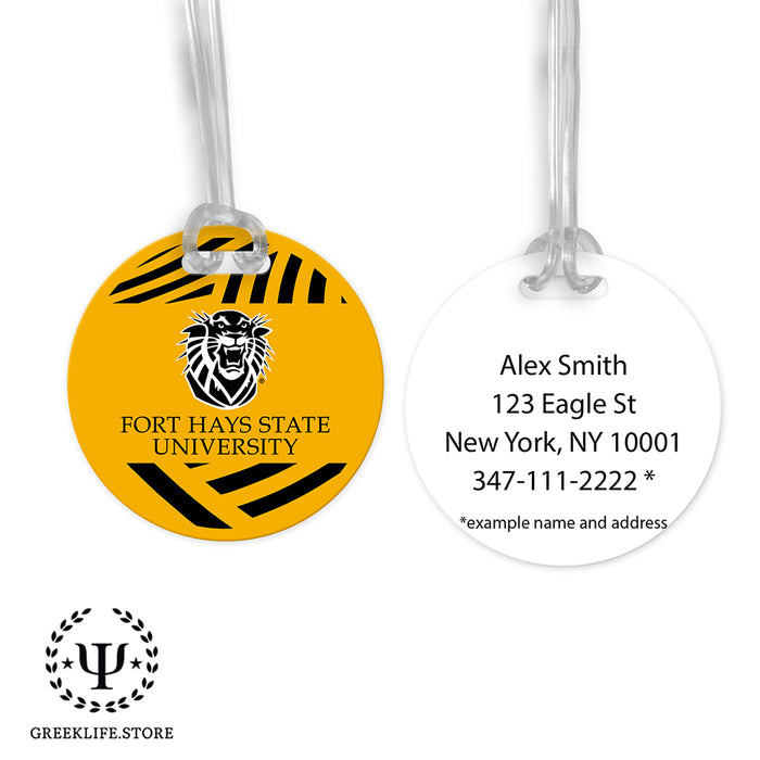 Fort Hays State University Luggage Bag Tag (round)
