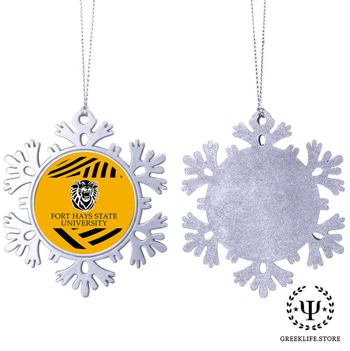 Fort Hays State University Christmas Ornament - Snowflake Metal