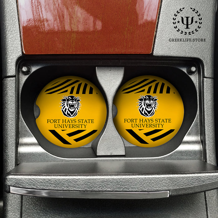 Fort Hays State University Car Cup Holder Coaster (Set of 2)