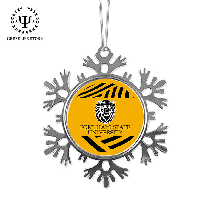 Fort Hays State University Christmas Ornament - Snowflake Metal