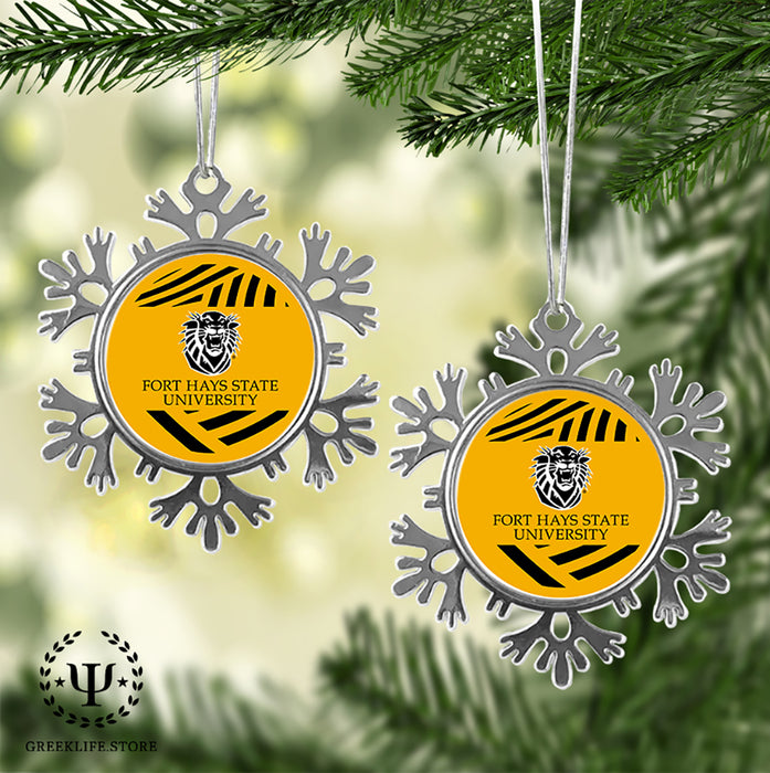 Fort Hays State University Christmas Ornament - Snowflake Metal