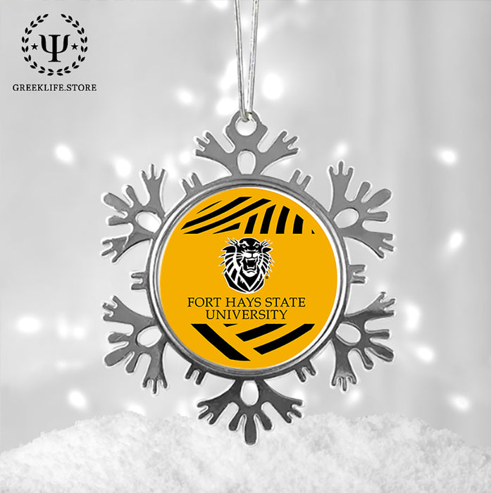 Fort Hays State University Christmas Ornament - Snowflake Metal