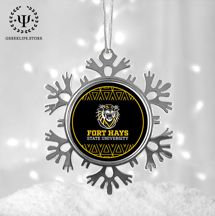 Fort Hays State University Christmas Ornament - Snowflake Metal
