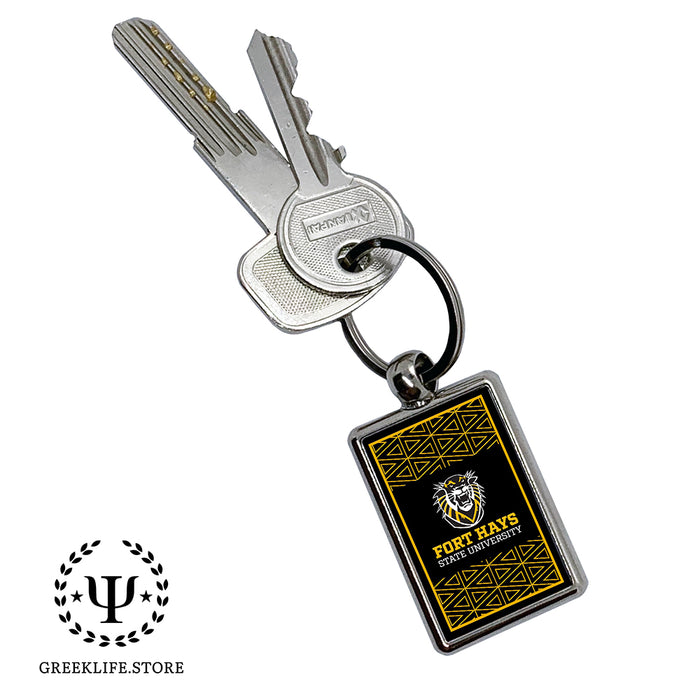Fort Hays State University Keychain Rectangular