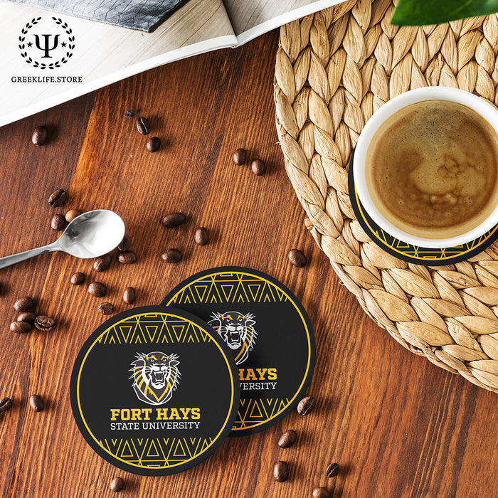 Fort Hays State University Beverage coaster round (Set of 4)
