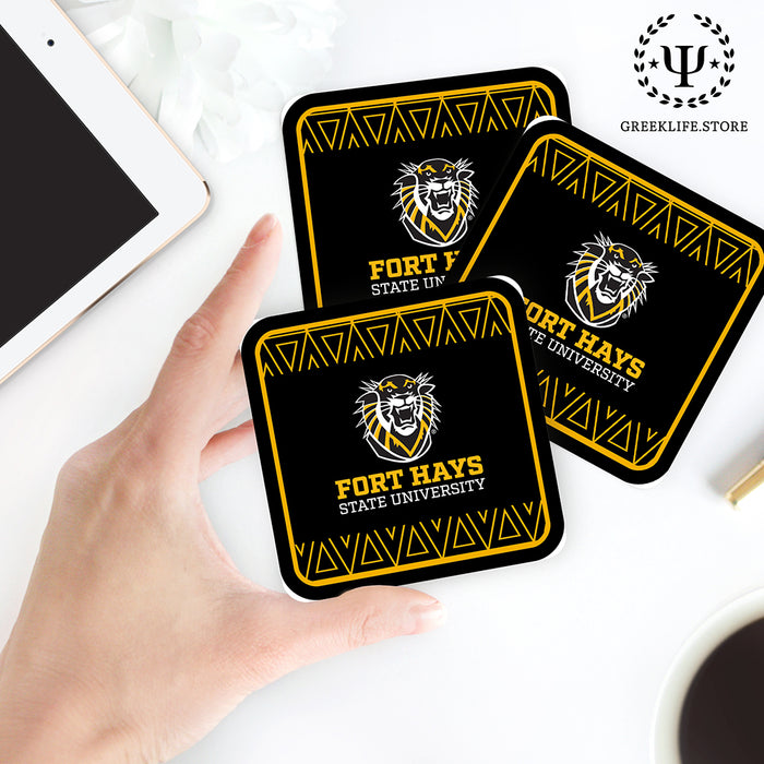 Fort Hays State University Beverage Coasters Square (Set of 4)