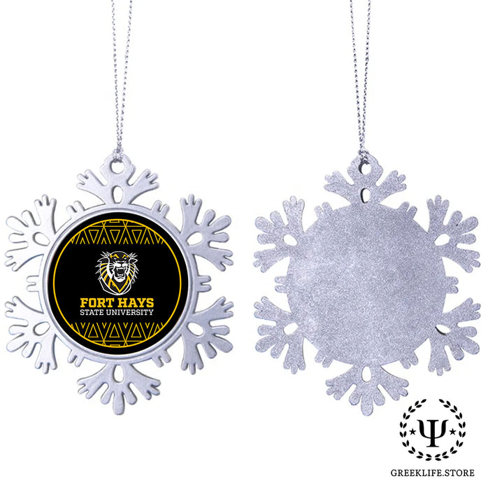 Fort Hays State University Christmas Ornament - Snowflake Metal