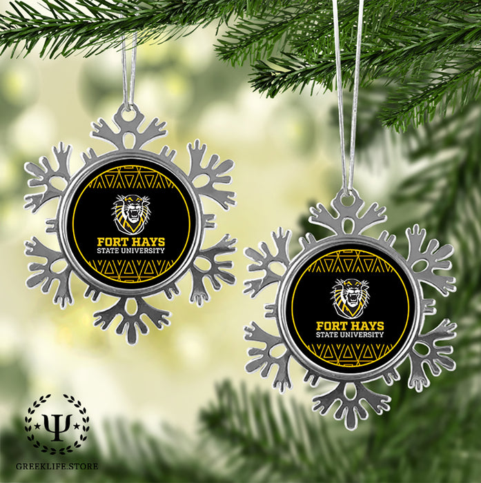 Fort Hays State University Christmas Ornament - Snowflake Metal