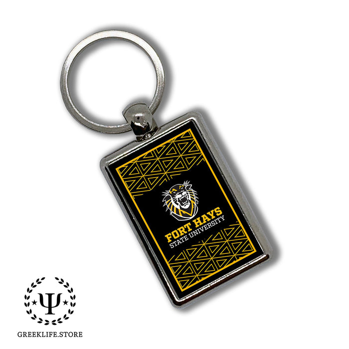 Fort Hays State University Keychain Rectangular