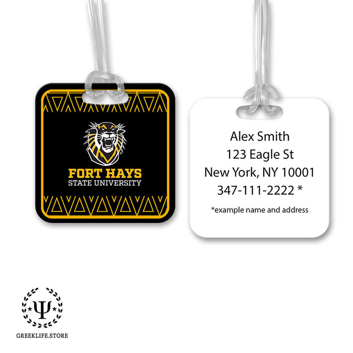 Fort Hays State University Luggage Bag Tag (square)