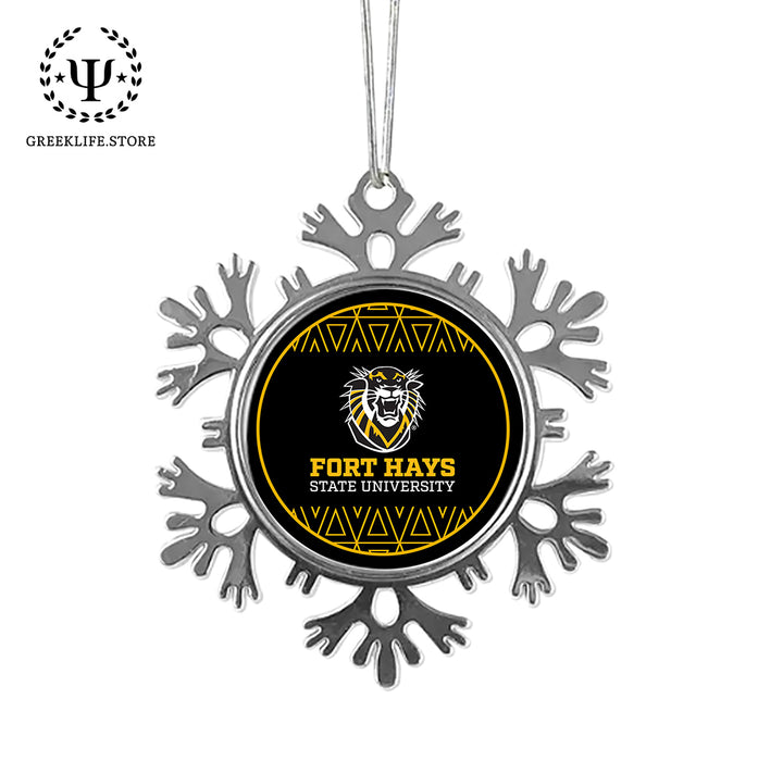 Fort Hays State University Christmas Ornament - Snowflake Metal