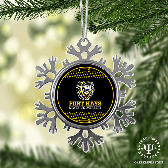 Fort Hays State University Christmas Ornament - Snowflake Metal