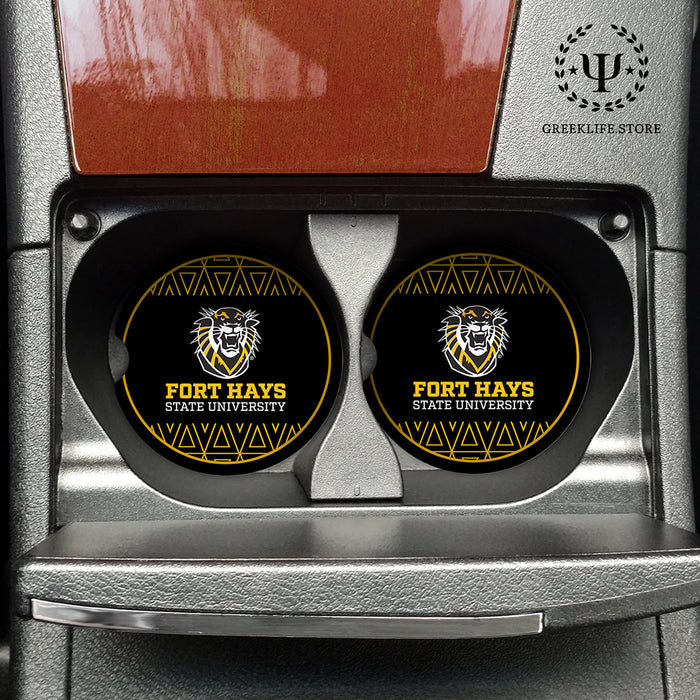 Fort Hays State University Car Cup Holder Coaster (Set of 2)