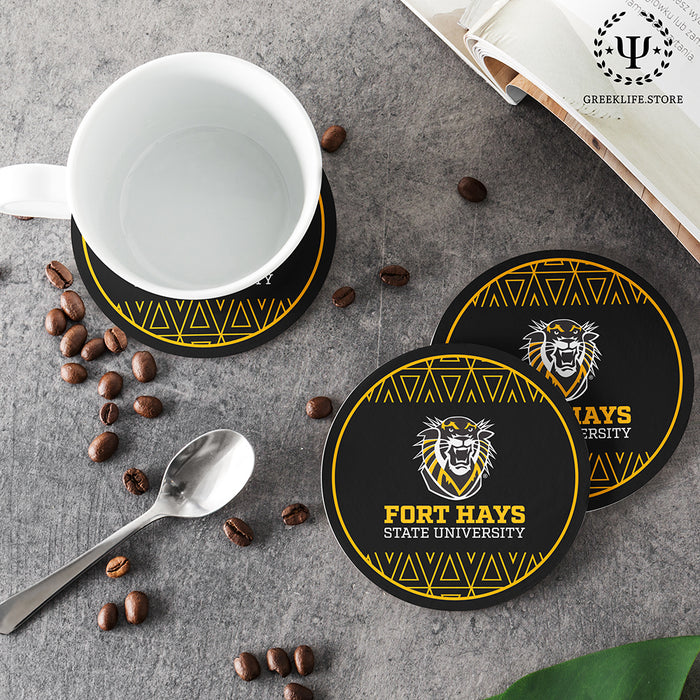 Fort Hays State University Beverage coaster round (Set of 4)