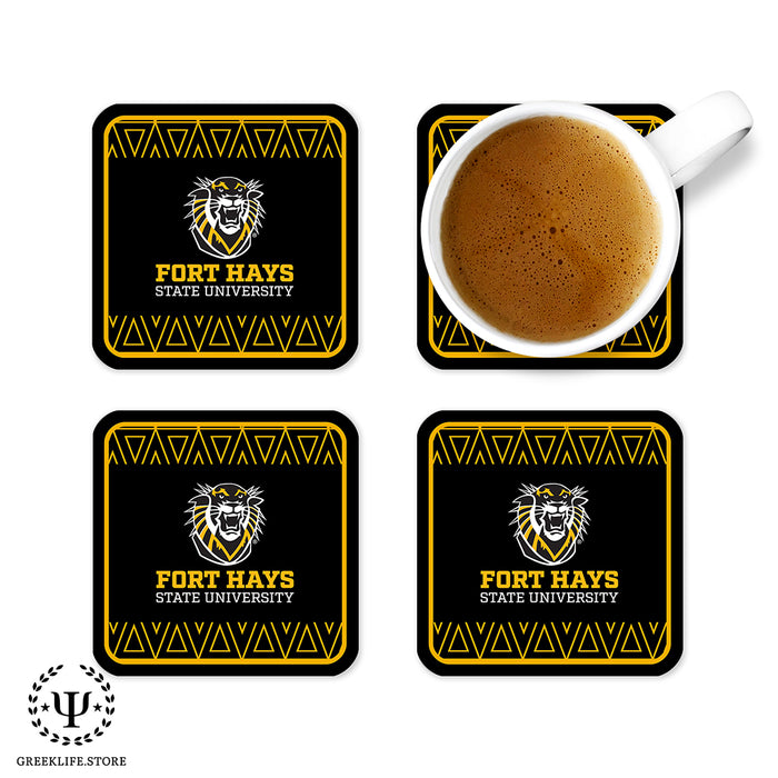 Fort Hays State University Beverage Coasters Square (Set of 4)