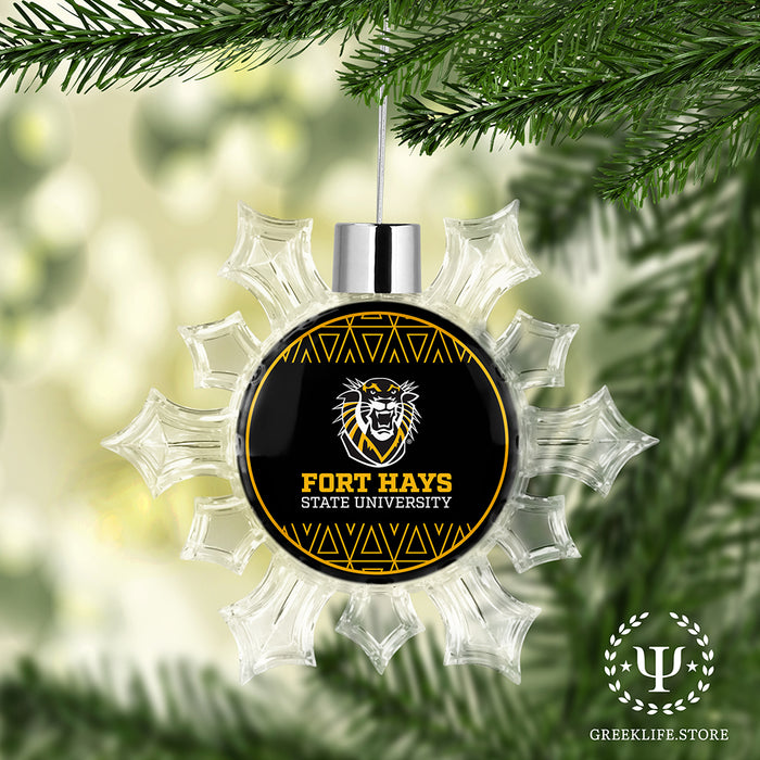 Fort Hays State University Christmas Ornament - Snowflake