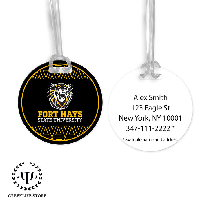 Fort Hays State University Luggage Bag Tag (round)