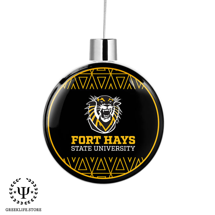 Fort Hays State University Christmas Ornament Flat Round