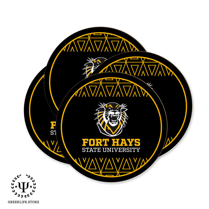 Fort Hays State University Beverage coaster round (Set of 4)