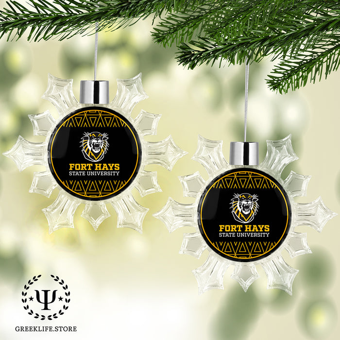 Fort Hays State University Christmas Ornament - Snowflake