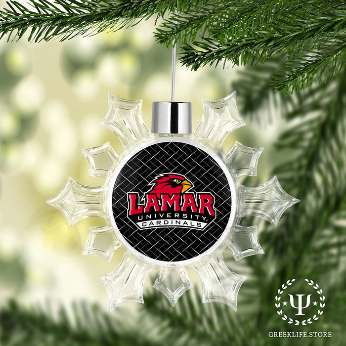 Lamar University Christmas Ornament - Snowflake