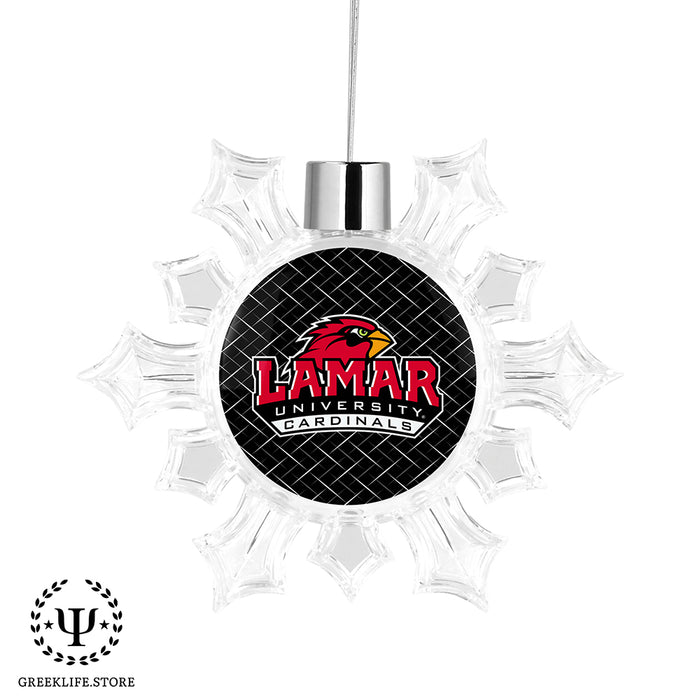 Lamar University Christmas Ornament - Snowflake
