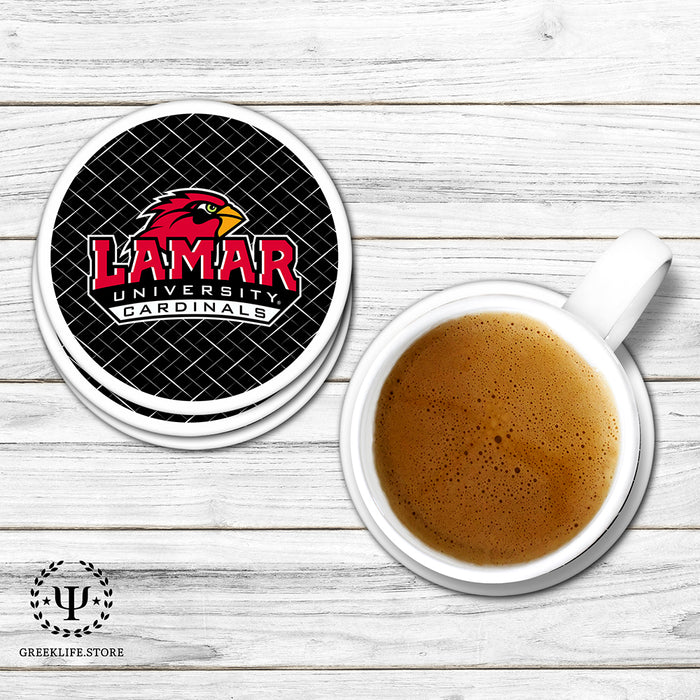 Lamar University Beverage coaster round (Set of 4)