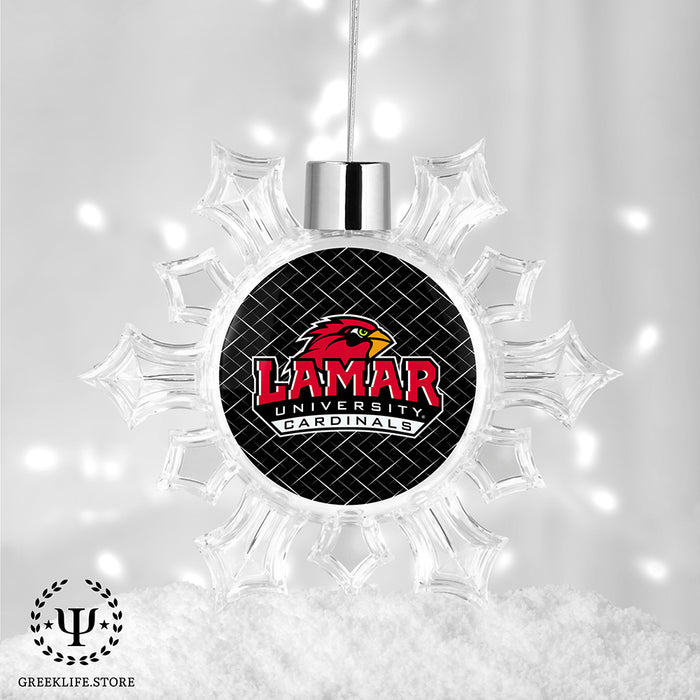 Lamar University Christmas Ornament - Snowflake