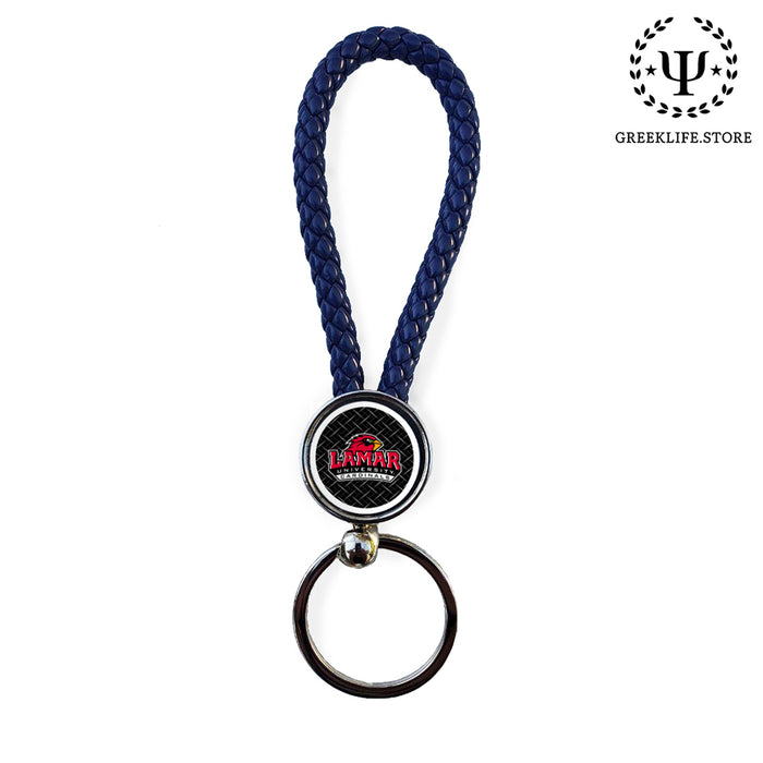 Lamar University Keychain round
