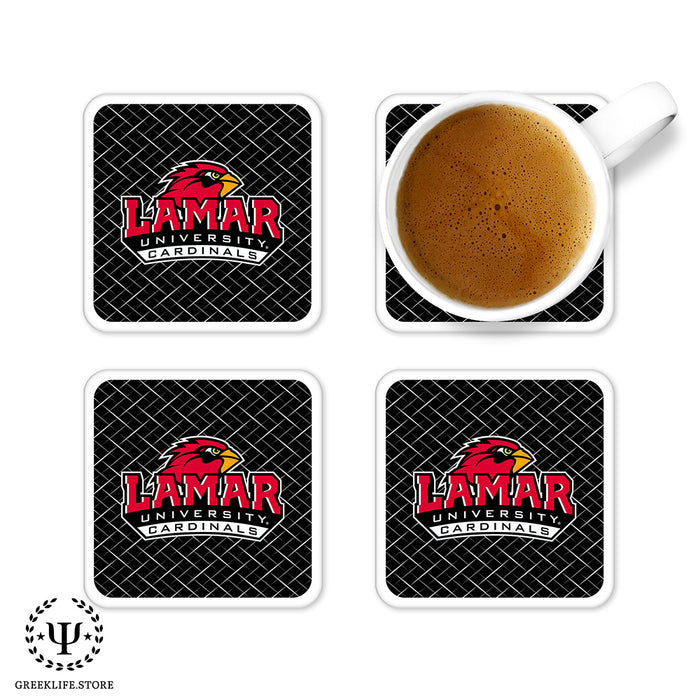 Lamar University Beverage Coasters Square (Set of 4)