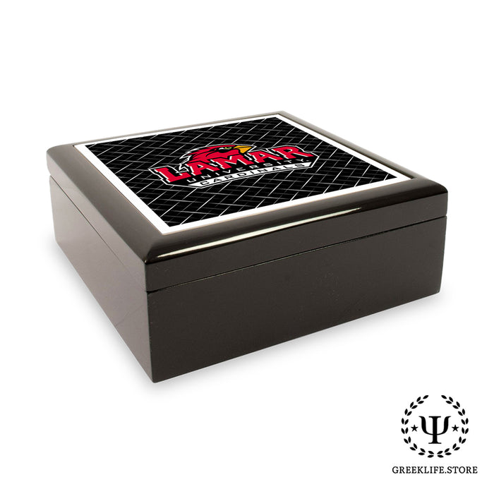 Lamar University Keepsake Box Wooden